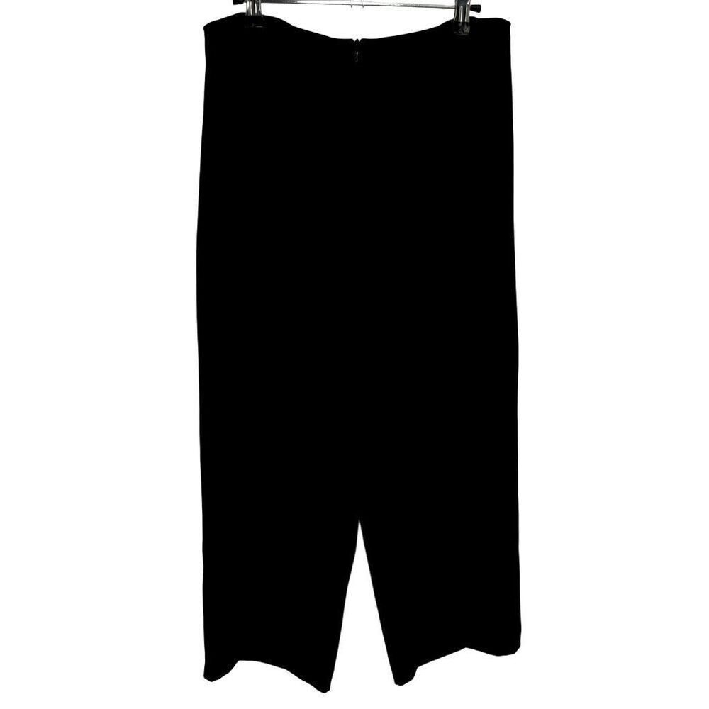 Joseph Ribkoff Zip Front Cropped Capris Pants Black Size 8